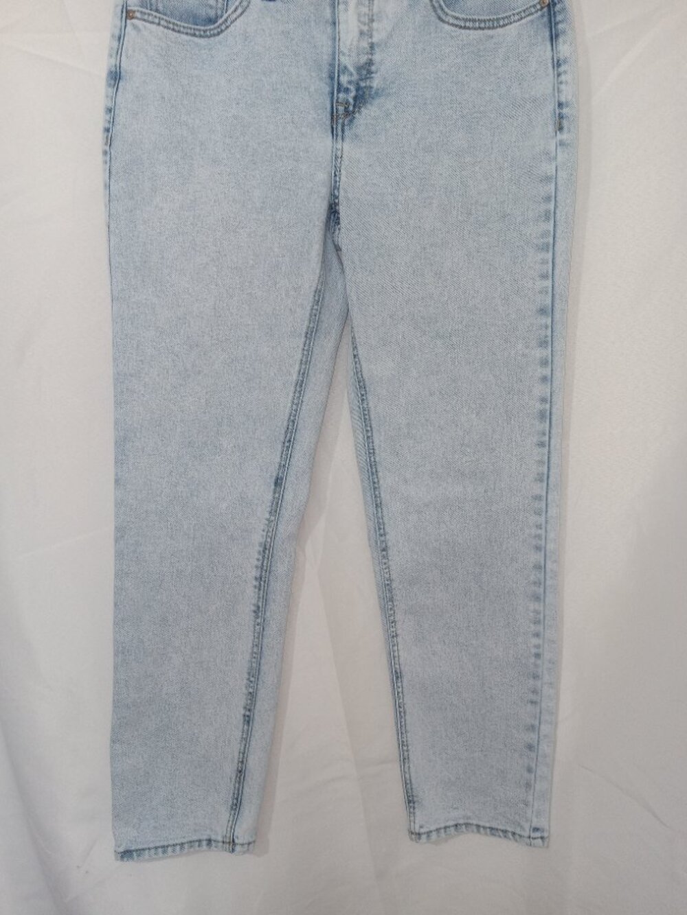Seven7 Slim Straight Jeans Womens 4 Light Wash Y2K 90s Minimal Denim - Picture 3 of 12